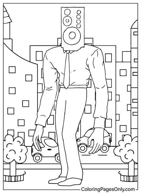 mega speakerman|14 Free Printable Big Speakerman Coloring Pages.
